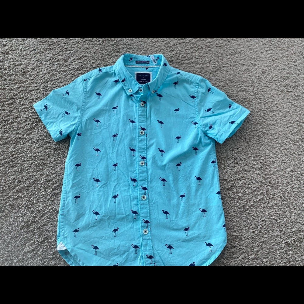 🌞Sale 3 for $15 Cactus boys, size 7, short sleeve button down 👕